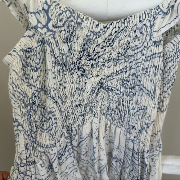 Raviya Women's Blue and White Off-The-Shoulder Maxi Dress Swim Cover-Up - Picture 9 of 14